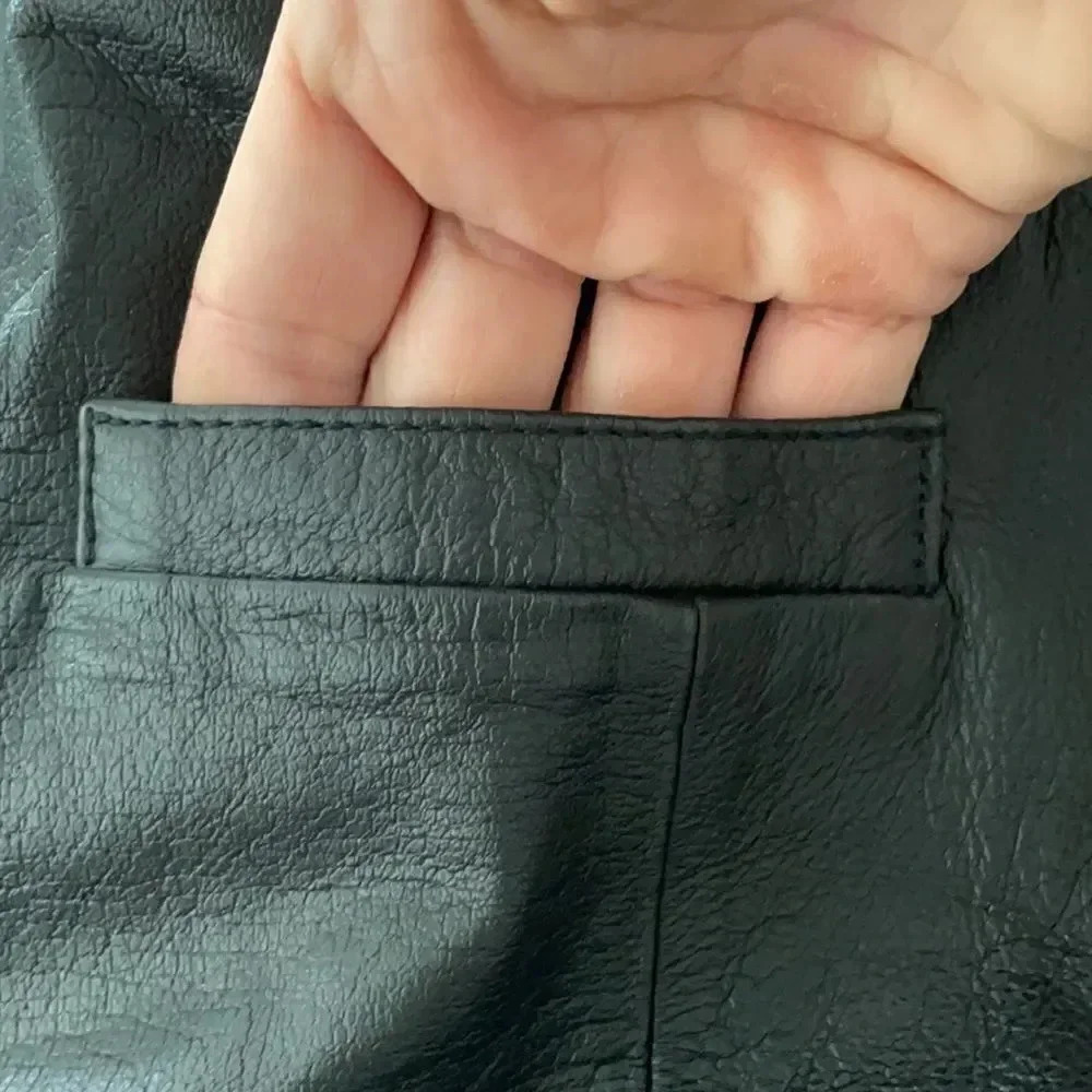 Otello Pelle vintage leather vest Black. Men’s size XL 100% genuine leather - Picture 11 of 12